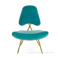 Maxime Lounge Chair door roestvrij staal